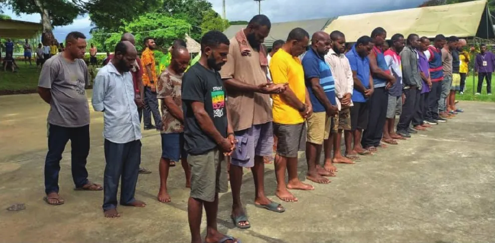 Bomana Dedication Service gathering in 2025