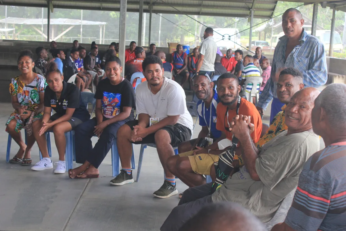 Participants gathered for fellowship during the Bomana outreach